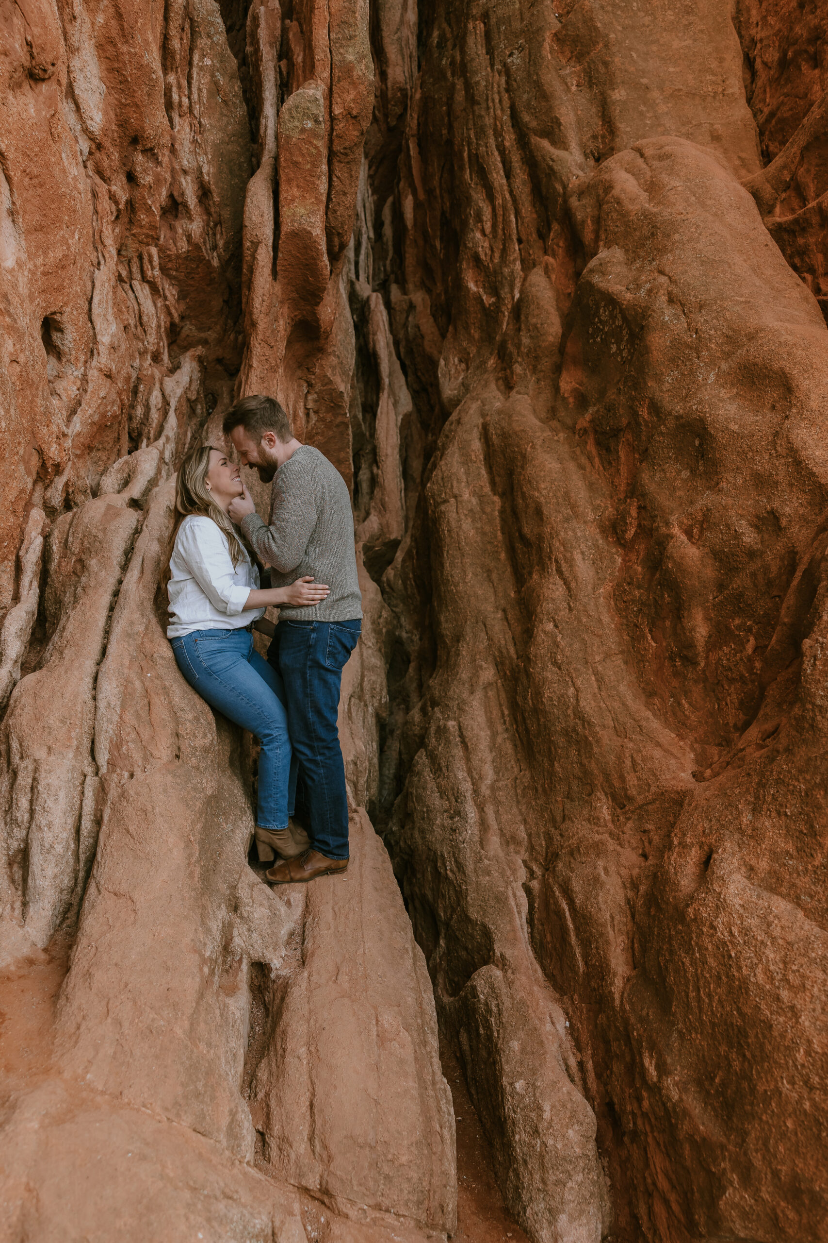 Garden of the Gods Engagement Session at Three Graces